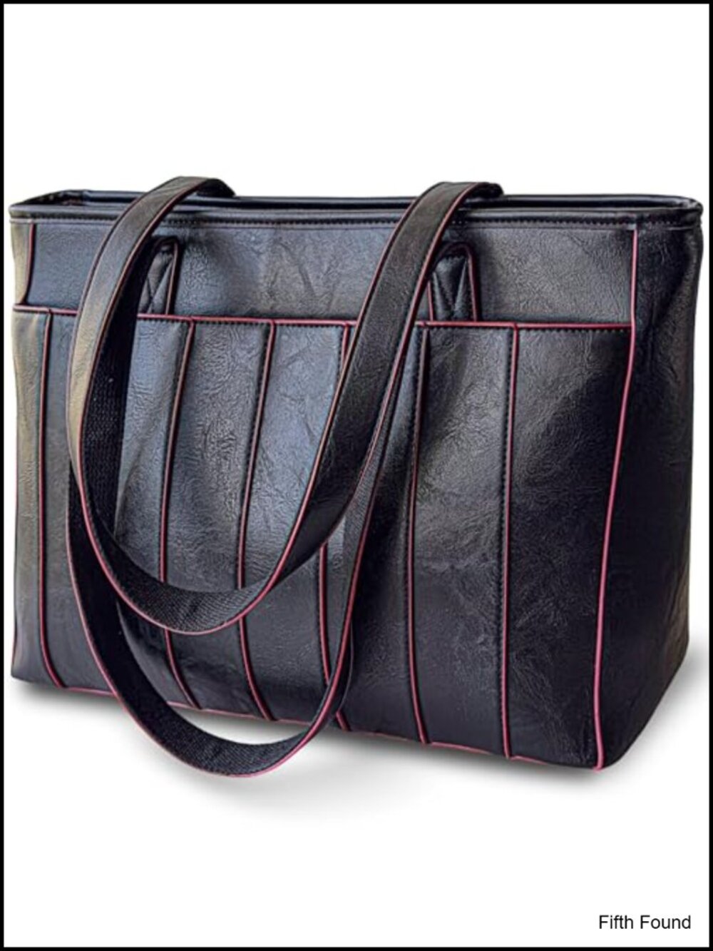 Women's 14" Laptop Tote Vegan Leather Padded Compartment